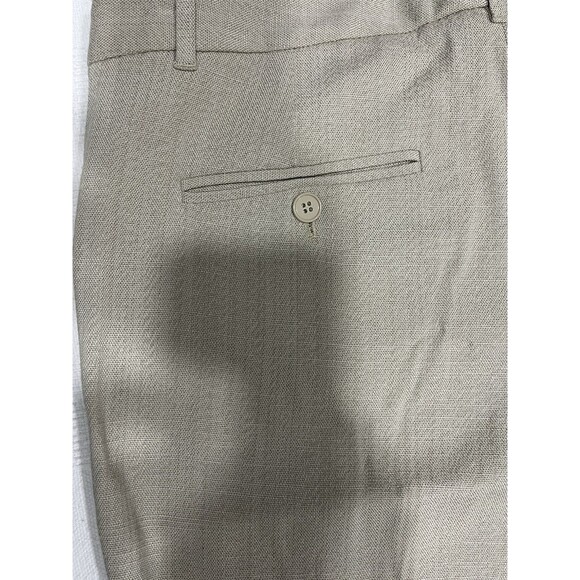 Dolce & Gabbana Dress Pants Tan Viscose Womens Size 46 Made in Italy Designer - Picture 3 of 5